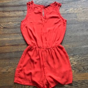 bright orange romper